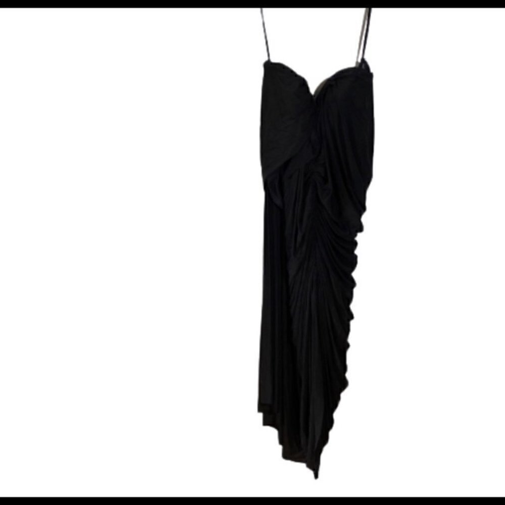 Alexander Wang Black Ruched Sleeveless Bandage Bodycon Mini Dress